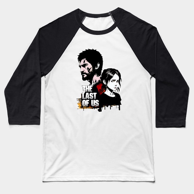 The Last of Us Joel and Ellie Baseball T-Shirt by amithachapa